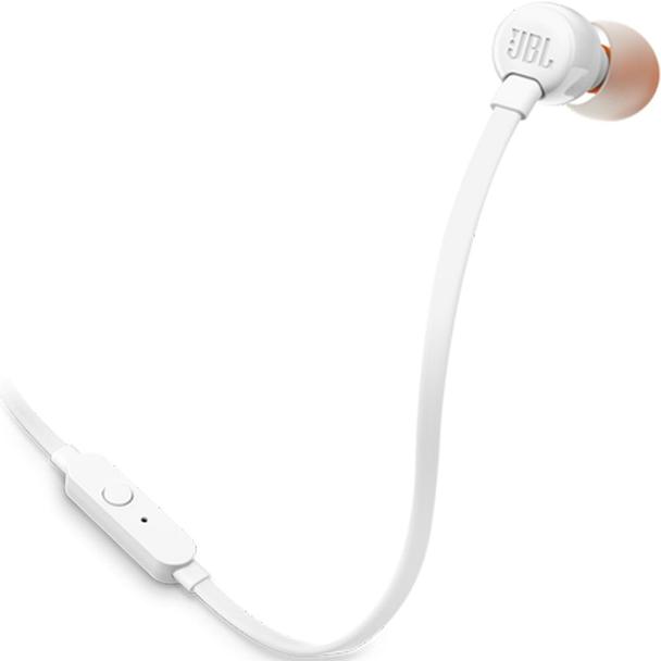 Słuchawki przewodowe douszne Jack 3,5 mm JBL T110 białe