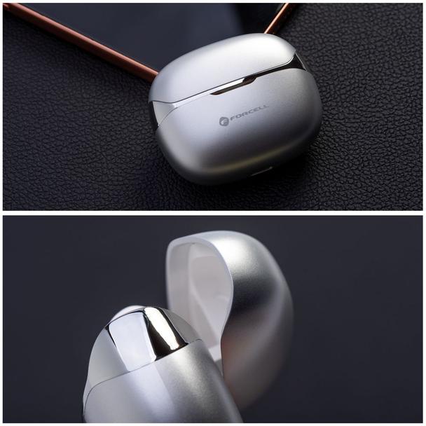 Słuchawki bezprzewodowe douszne TWS Forcell F-Audio Pulse Air ENC srebrny 0INT