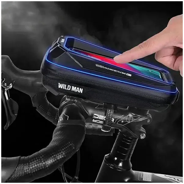 WILDMAN sakwa rowerowa na ramę na zamek 0,6L (4" - 7") MS33 czarna