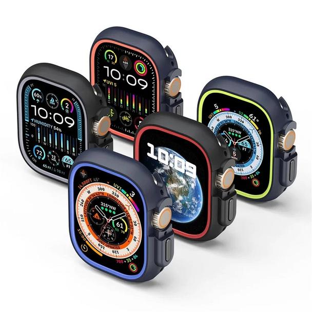 DUX DUCIS futerał BAMO do Apple Watch Ultra / Ultra 2 49 mm czarno pomarańczowy