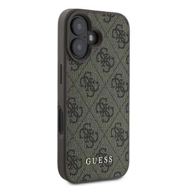 GUESS futerał do IPHONE 16 Plus GUHCP16MG4GFBR (PU 4G Classic) brązowy