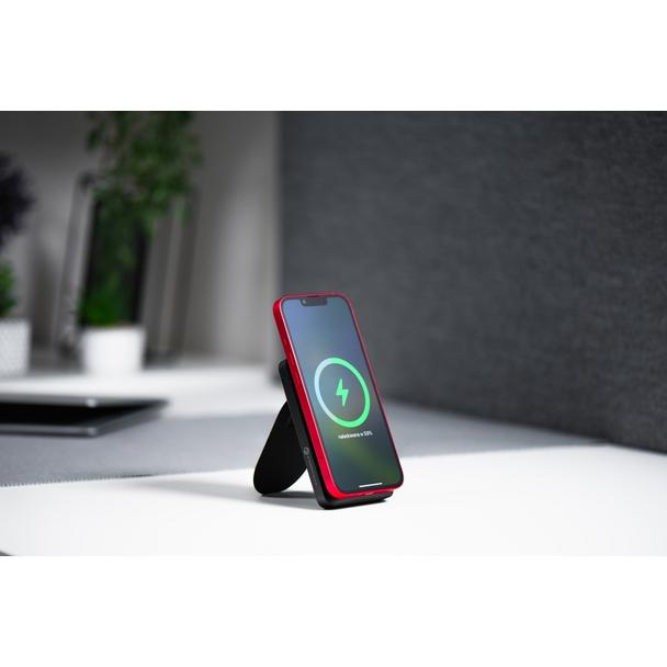 Powerbank zgodny z MagSafe Forcell F-Energy MagStand F10K2 QC3.0 PD 5A 20W 10000 mAh czarny