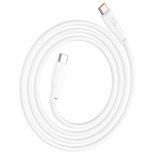 Kabel USB C do USB C Hoco 3A 100W 1 m X93 biały