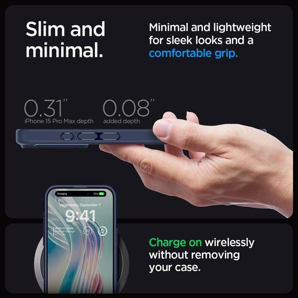 SPIGEN futerał ULTRA HYBRID do IPHONE 16 Pro Max navy blue