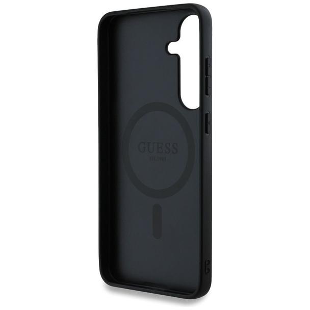 GUESS futerał do SAMSUNG S25 GUHMS25SG4GFRK (Magnetic PU 4G Ring Classic Logo) czarny