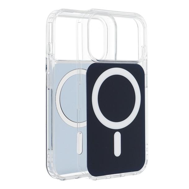 Futerał do Samsung S26 ULTRA Clear Fusion Mag Cover zgodny z MagSafe granatowy