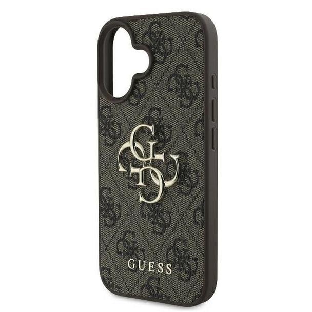 GUESS futerał do IPHONE 16 Plus GUHCP16M4GMGBR (4G PU Big Logo) brązowy