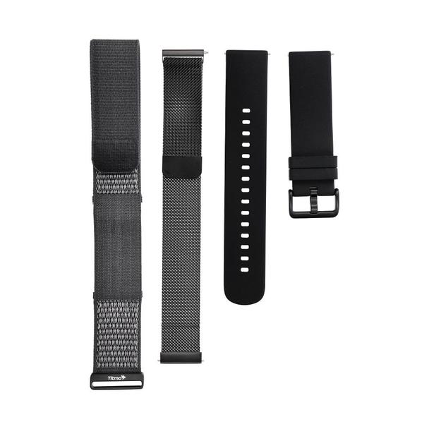 Inteligentny smart band z IP68, EKG, HR, HRV, BP, SPO2, Sleep & Strees monitor TITMO Loop I-110 czarny 0INT