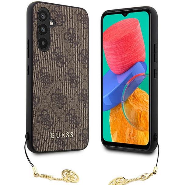 GUESS futerał do SAMSUNG A54 GUHCSA54GF4GBR (4G Charms Collection) brązowy