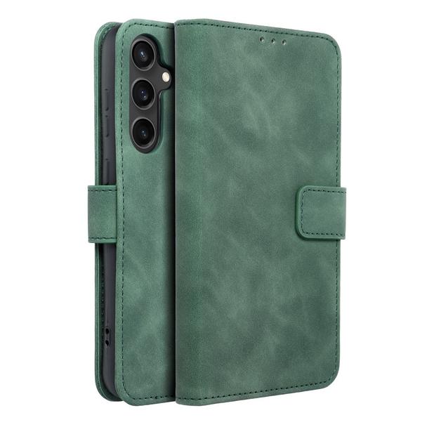 Etui z klapką na Samsung S23 FE Tender Book zielone