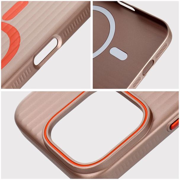 Futerał do iPhone 14 PRO Simply zgodny z MagSafe tytanowy pustynny