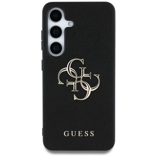 GUESS futerał do SAMSUNG S25 GUHCS25SPGT4MBK (PU Grained Big 4G and Classic Logo) czarny
