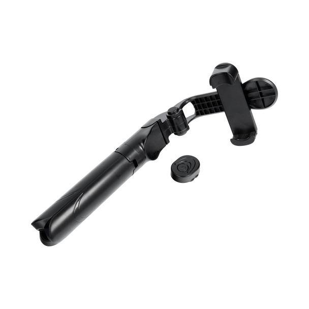 Uchwyt selfie z pilotem bezprzewodowym tripod z lusterkiem SSTR-11 czarny