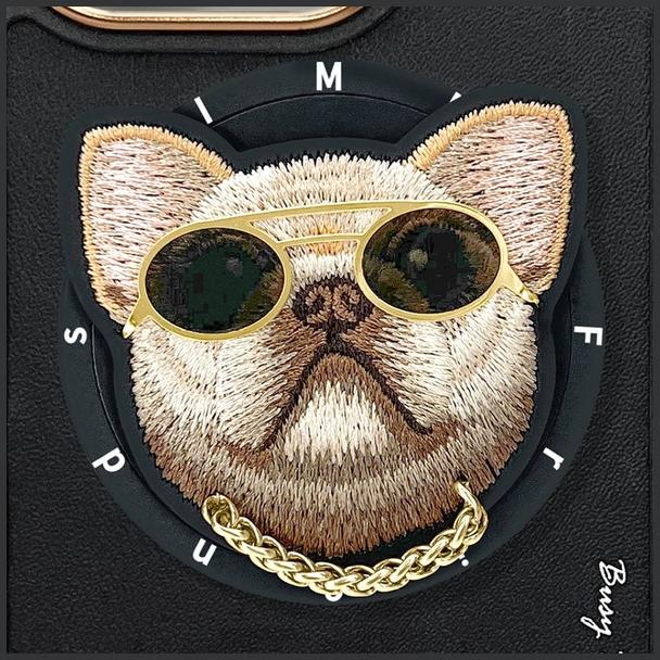 NIMMY futerał GLASSES COOL DOG kompatybilny z MagSafe do IPHONE 16 Pro czarny