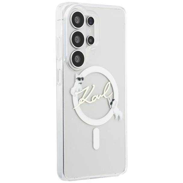 KARL LAGERFELD futerał do SAMSUNG S26 Ultra KLHMS26L5HKSCAH (Magnetic IML KC Script) transparentny