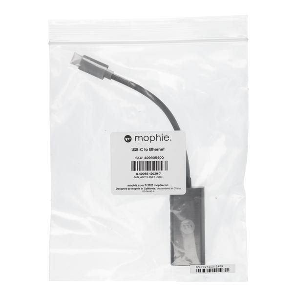 Adapter Ethernet RJ45 (żeński) do Typ C (męski) Mophie adapter szary