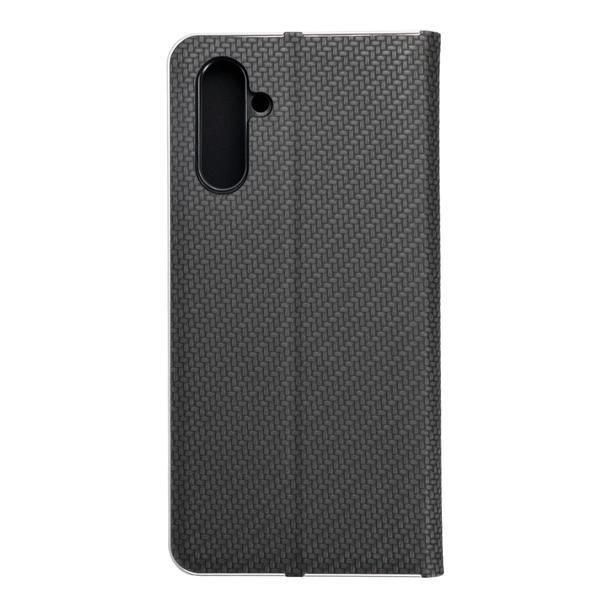 Etui z klapką na Samsung A13 5G / A04S Luna Book Carbon czarne