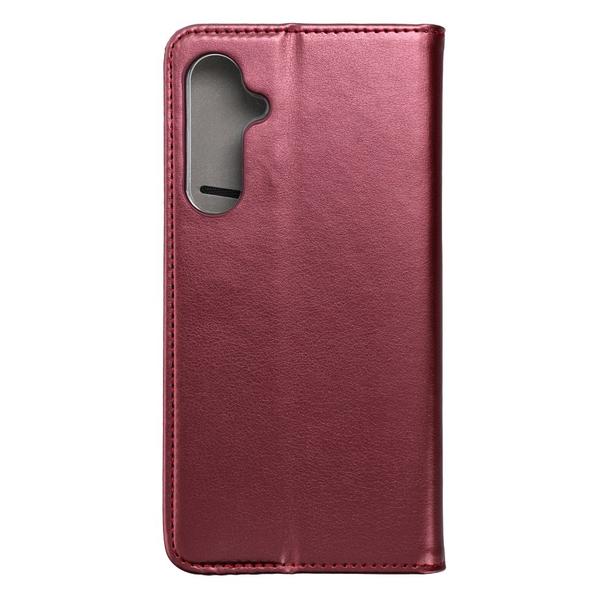 Etui z klapką na Samsung S23 FE Smart Magneto burgundowe