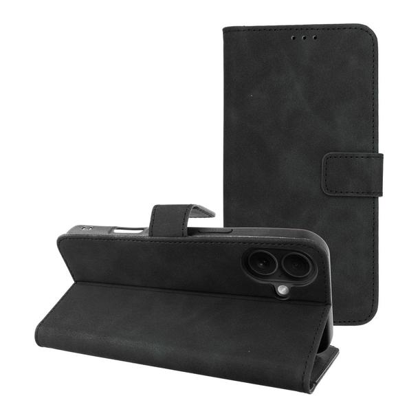 Etui z klapką na iPhone 16 PLUS Tender Book czarne