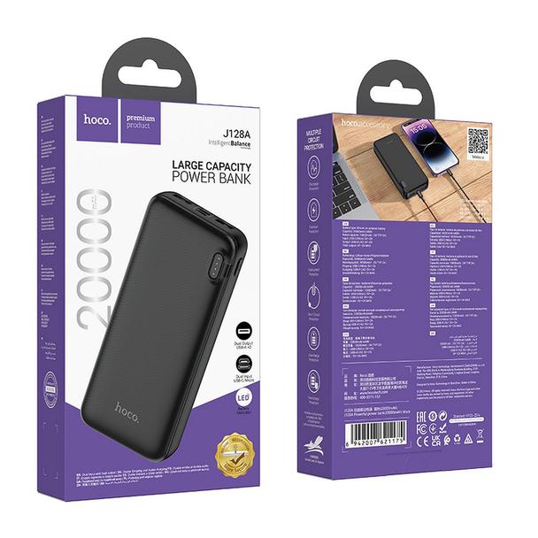 Powerbank Hoco 20000 mAh 2A J128A czarny