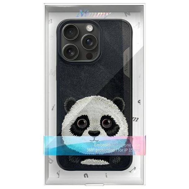 NIMMY futerał BIG EYED PET 2.0 Panda do IPHONE 15 Pro Max czarny