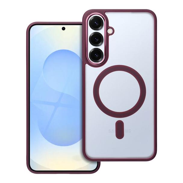 Futerał do Samsung S25 PLUS Matte Mag Cover zgodny z MagSafe czerwony