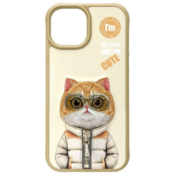 NIMMY futerał COOL&CUTE 2.0 Cat do IPHONE 15 khaki