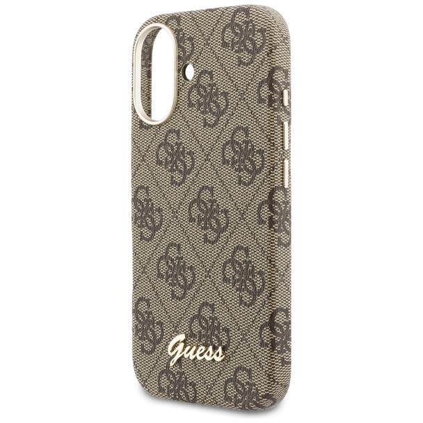 GUESS futerał do IPHONE 17 kompatybilny z MagSafe GUHMP17S5P4FWMSW (PU FW 4G Script) brązowy