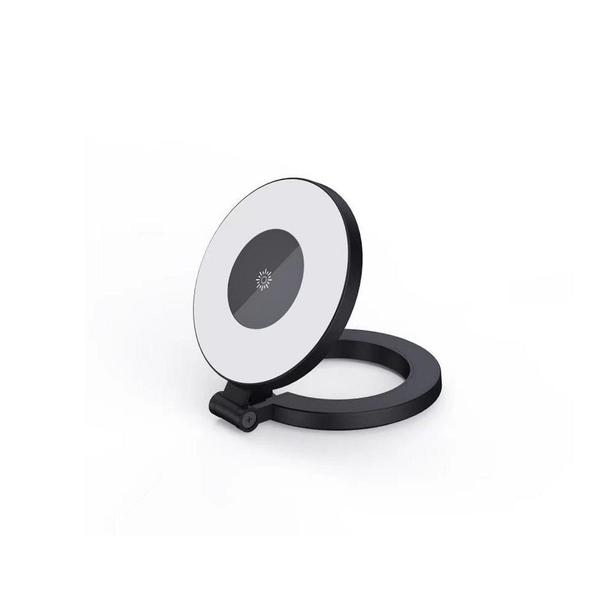 Mini podstawka magnetyczna do telefonu z lampką kompatybilna z MagSafe czarna