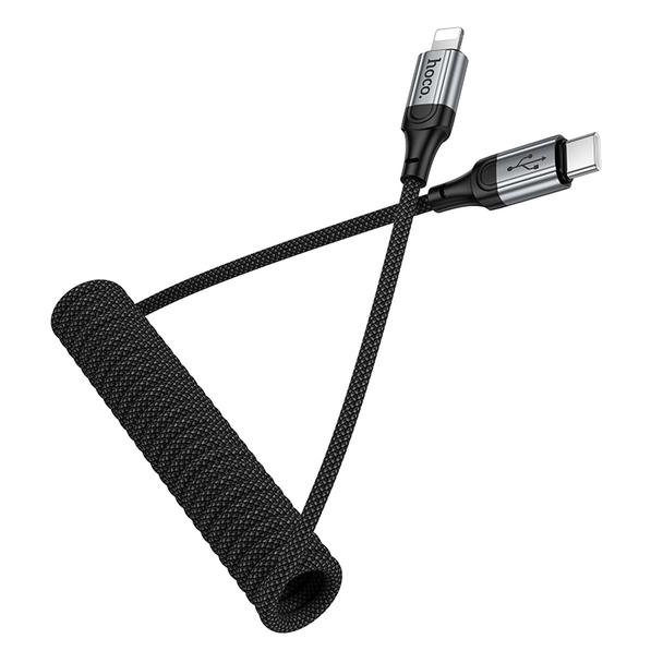 Kabel USB C do Lightning Hoco PD 27W 1,5 m X121 czarny