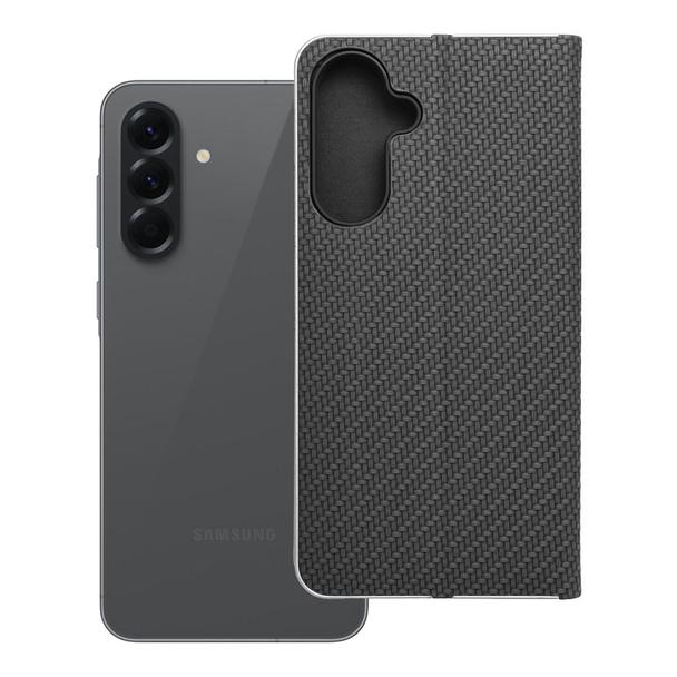 Etui z klapką na Samsung A56 5G Luna Book Carbon czarne