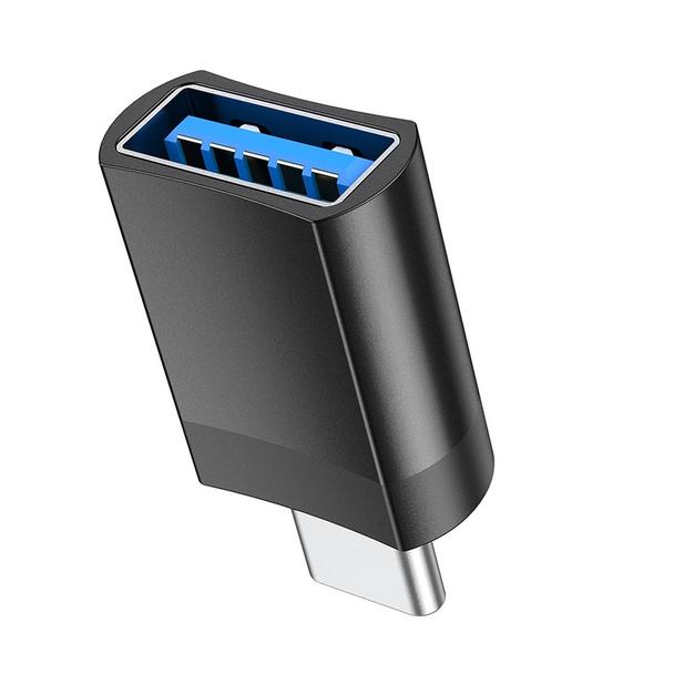 Adapter OTG USB C do USB A Hoco UA17 czarny