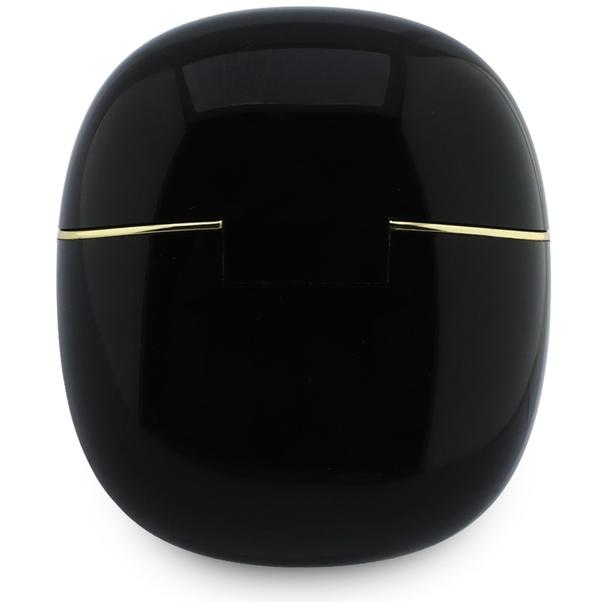 Słuchawki bezprzewodowe douszne TWS Guess Glossy Gold Line Classic czarne