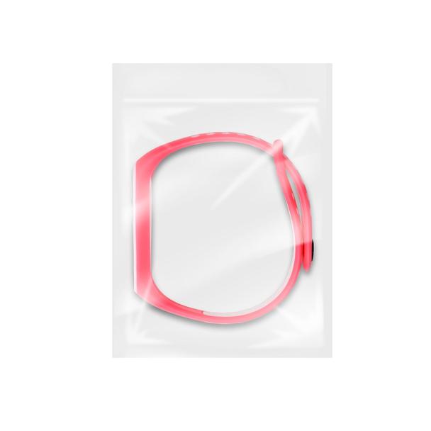Pasek silikonowy do XIAOMI Mi Band 5 / 6 / 7 różowy (07)