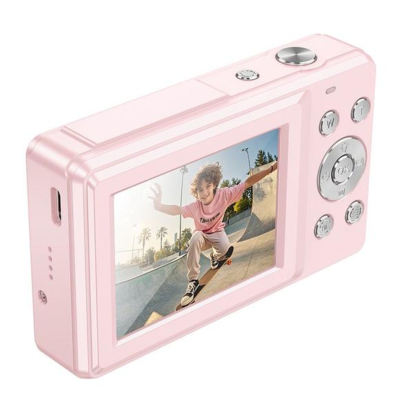 Aparat cyfrowy Hoco 5MP 2,8" Full HD DV202 różowy