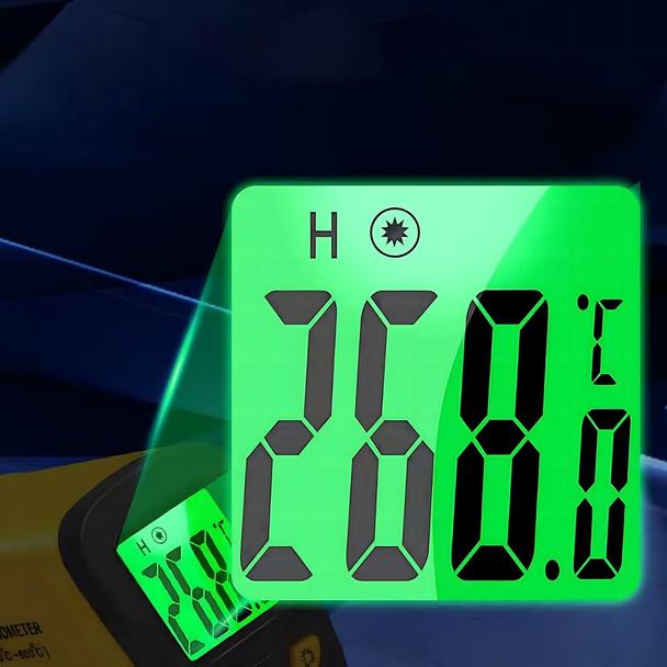 Pirometr termometr laserowy bezdotykowy na podczerwień RC-K-1397  żółto czarny