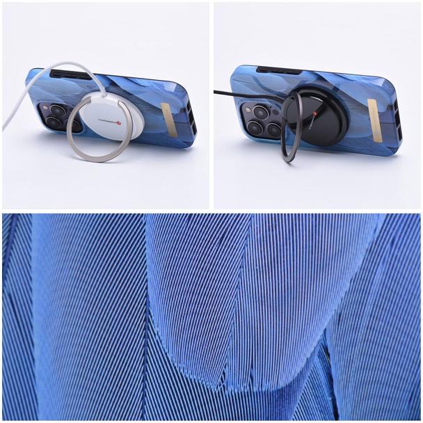Etui na iPhone 14 PLUS Forcell F-Protect Mirage zgodne z MagSafe blue bird