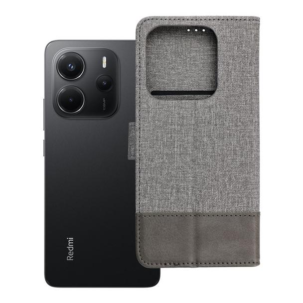 Etui z klapką na Xiaomi Redmi Note 14 5G Gomma Book szare