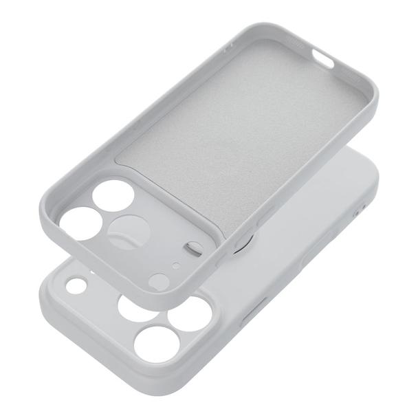 Etui na iPhone 18 Pro / 17 Pro Silicone Ring srebrne