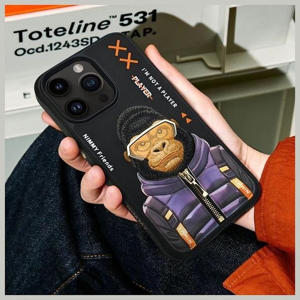 NIMMY futerał COOL&CUTE 2.0 Monkey do IPHONE 15 Pro Max czarny