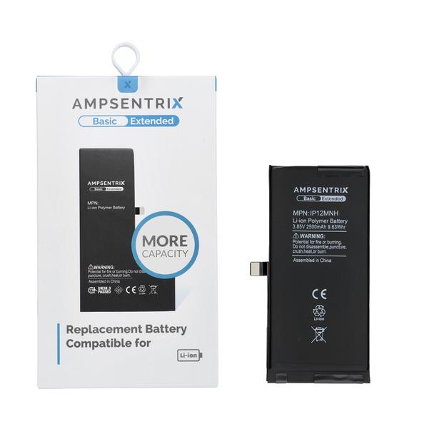 AmpSentrix Basic bateria do iPhone 12 Mini (zwiększona pojemność 2500 mAh)