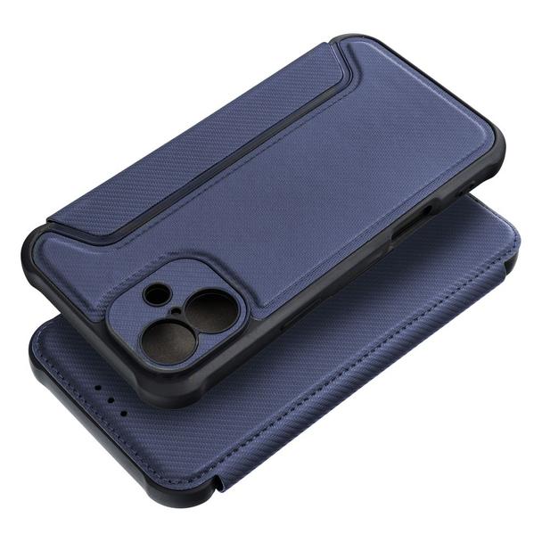 Etui z klapką na iPhone 16 PLUS Razor Book niebieskie