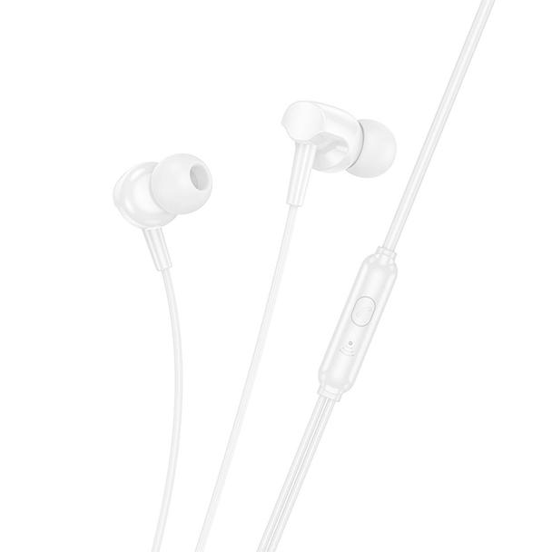 Słuchawki przewodowe douszne Jack 3,5 mm Hoco M112 białe