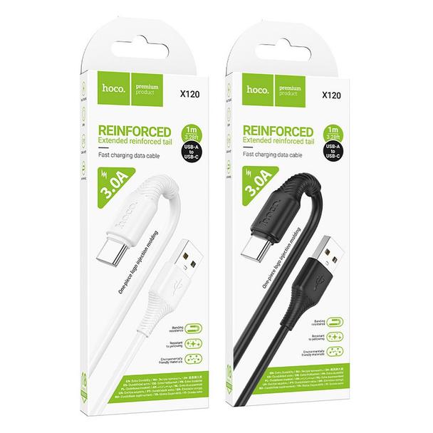 Kabel USB A do USB C Hoco 3A 1 m X120 biały