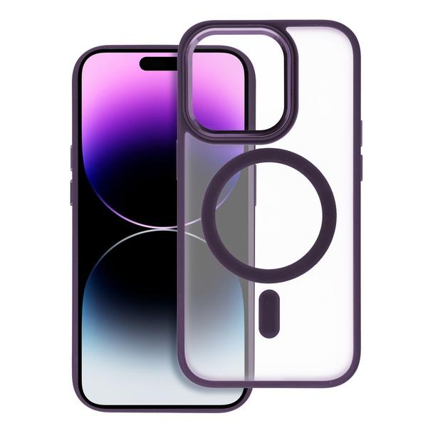 Futerał MATTE MAG COVER kompatybilny z MagSafe do IPHONE 14 Plus fioletowy