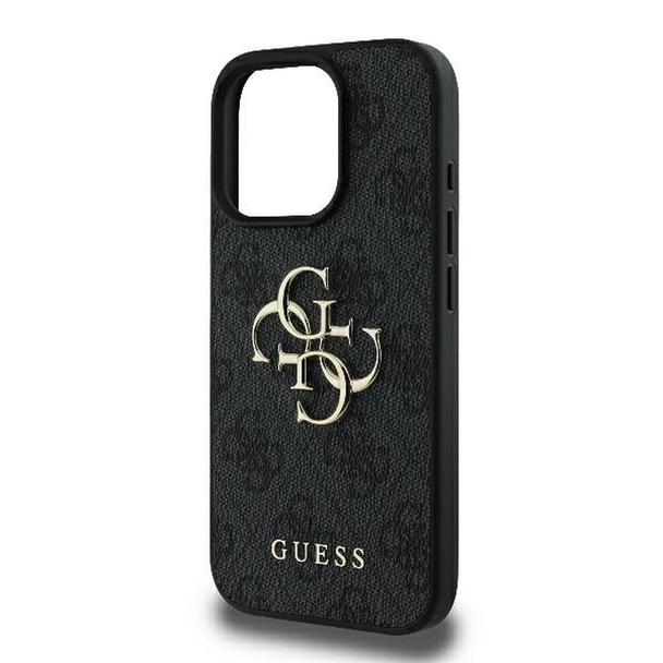 GUESS futerał do IPHONE 16 Pro Max GUHCP16X4GMGGR (4G PU Big Logo) czarny