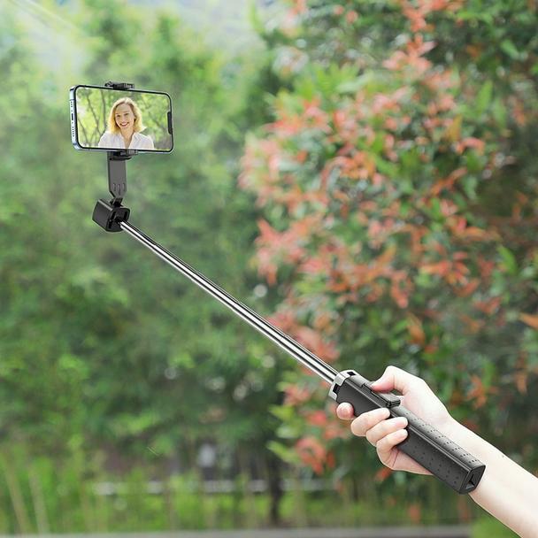 Selfie stick Hoco fourpod z pilotem bezprzewodowym K18 czarny