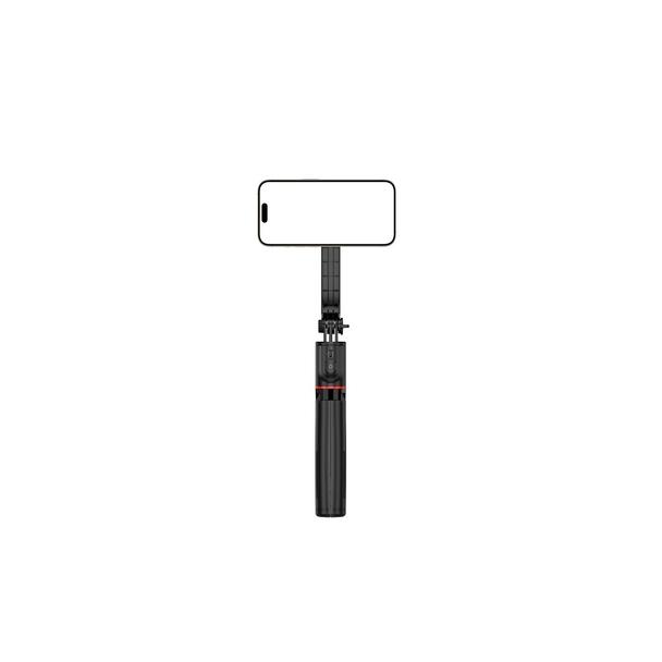 Uchwyt selfie z pilotem bezprzewodowym tripod kompatybilny z MagSafe L20 czarny
