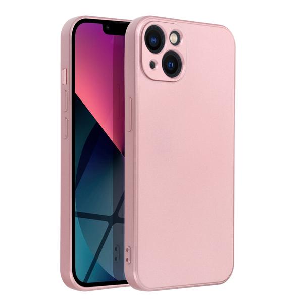 Futerał do iPhone 13 Metallic różowy