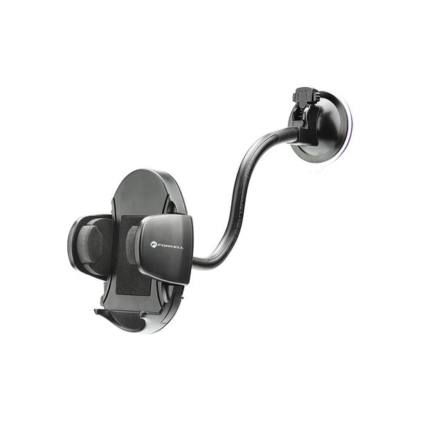 Uchwyt na telefon do samochodu uniwersalny Forcell F-Grip Oval 27 cm do szyby / deski / kratki czarny